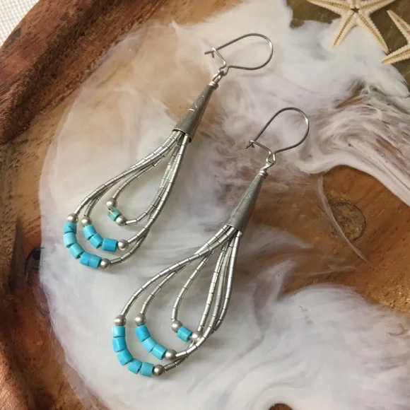 🖤Vtg Native American earrings - Picture 2 of 10